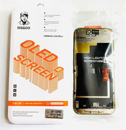Màn Hình iPhone 15 PRO Oled Phôi Dẻo - Chính Hãng Risgoo
