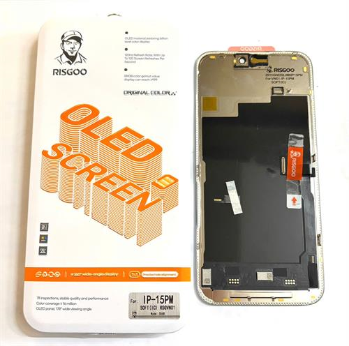 Màn Hình iPhone 15 PRO MAX Oled Phôi Dẻo - Chính Hãng Risgoo